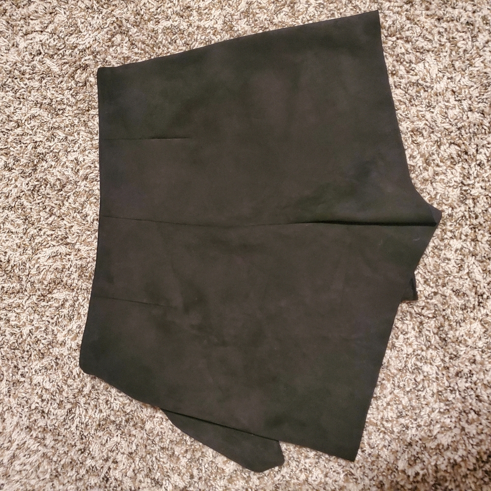 Zara Faux Suede Skort with Side Knot - Picture 8 of 11